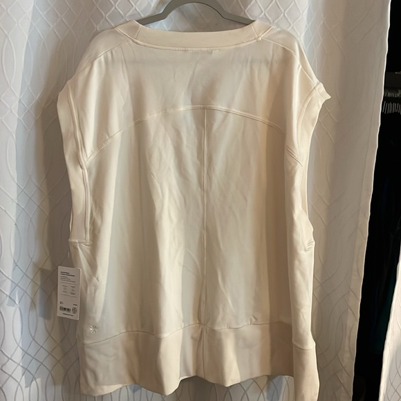 Athleta Retroterry V-Neck Seeatshirt SZ 2X - Picture 11 of 13